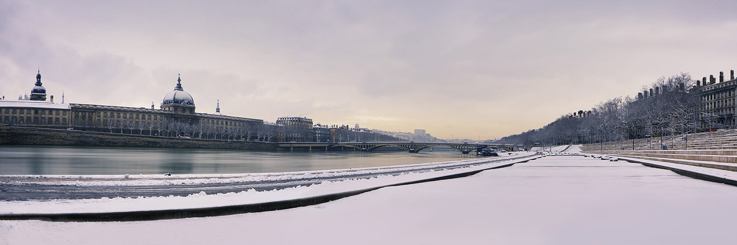 neige sur Lyon