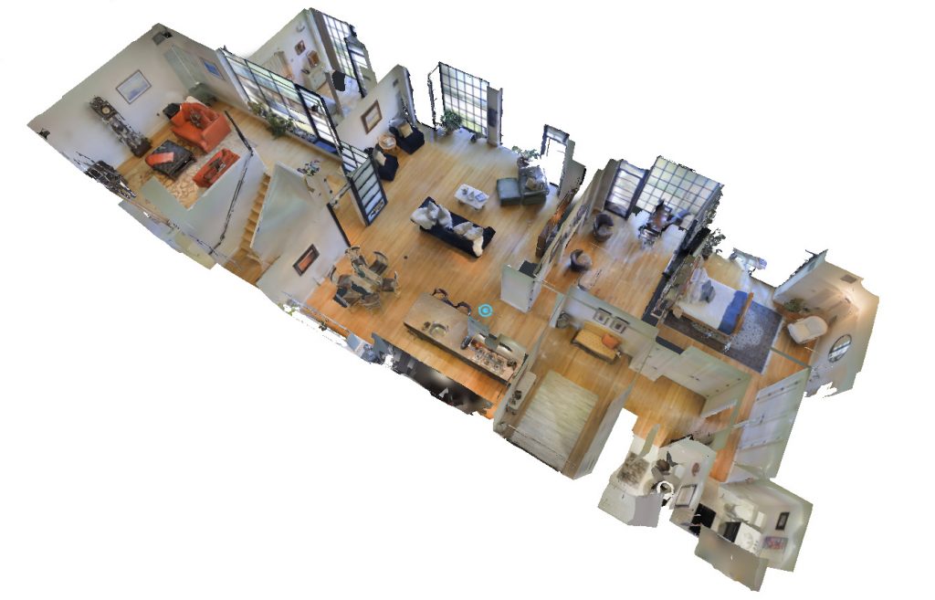 plan 3d immobilier d'une visite virtuelle
