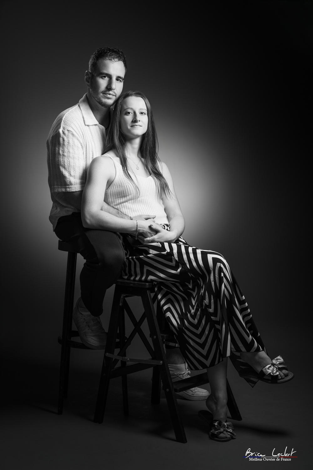 portrait couple en studio saint etienne